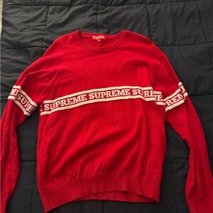 Supreme Red Men's Sweater